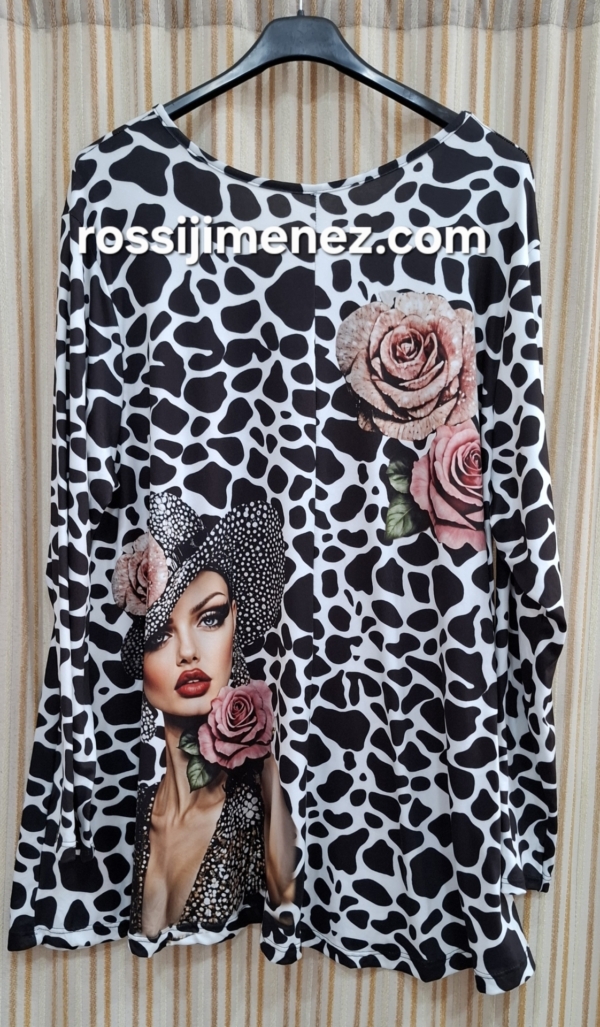 Camiseta Maxi Impresión Mujer (Talla única 48 a 60 aprox.) - Imagen 2