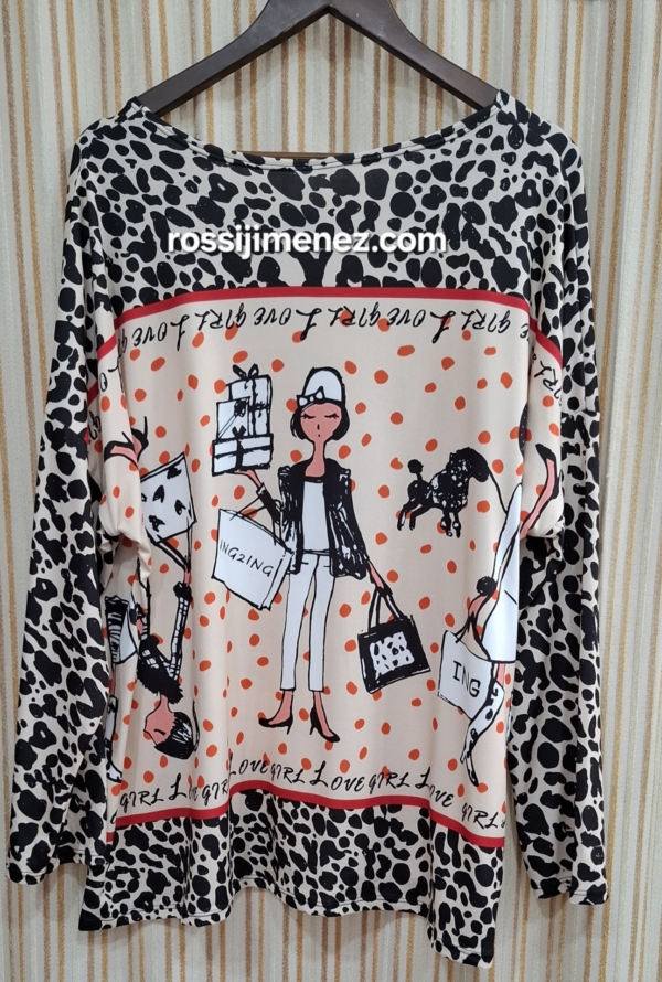 Camiseta Impresión Chicas  (Talla única 46 a 54 aprox.) - Imagen 2