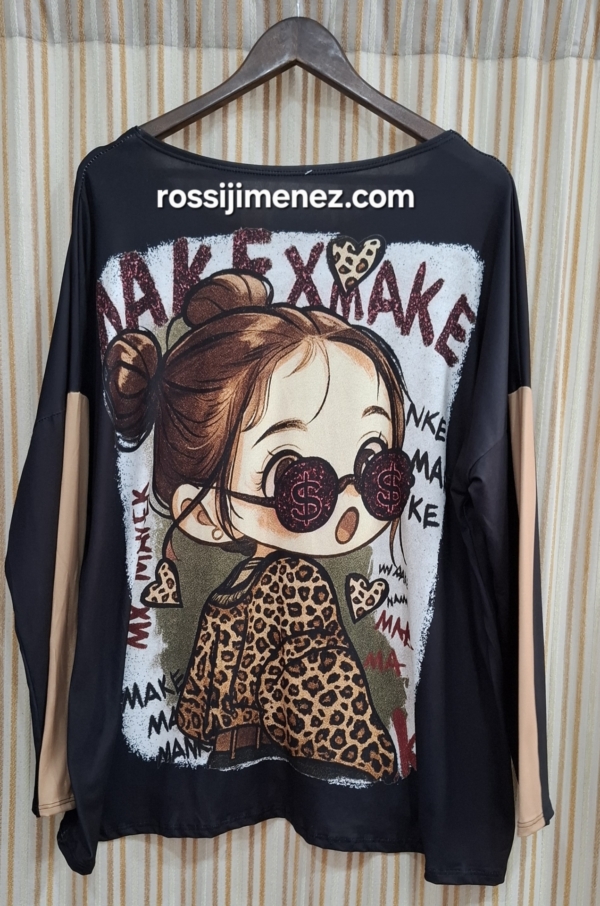 Camiseta Impresión Niña MX (Talla única 46 a 54 aprox.) - Imagen 2