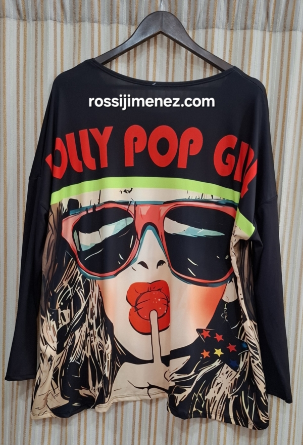Camiseta Impresión Loly Pop  (Talla única 46 a 54 aprox.) - Imagen 2