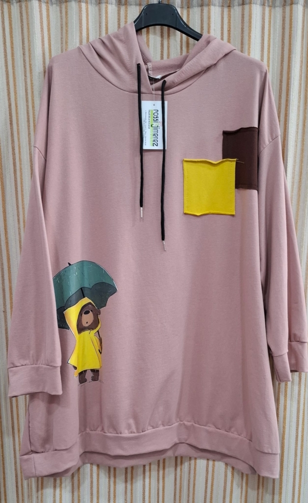 Sudadera Oso Paraguas (145/155 cm cadera aprox)