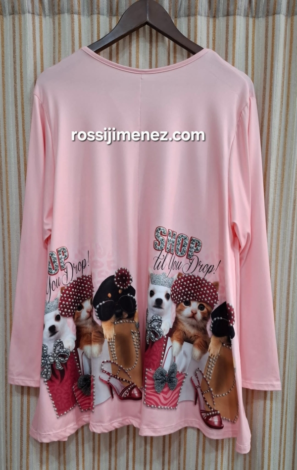Camiseta Maxi Impresión Shop (Talla única 48 a 60 aprox.) - Imagen 2