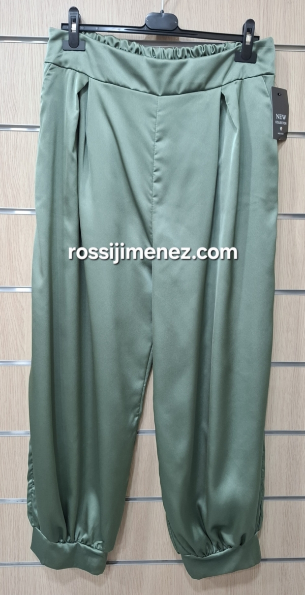 Pantalón Bomber Satinado Curvy - Imagen 6