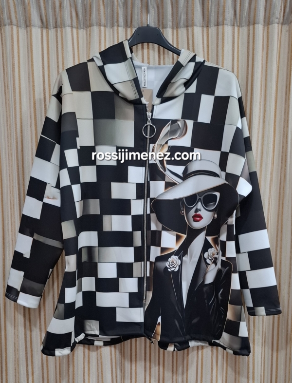 Sudadera Neopreno Chica Cuadros (Ancho 140 a 150 cm aprox.)