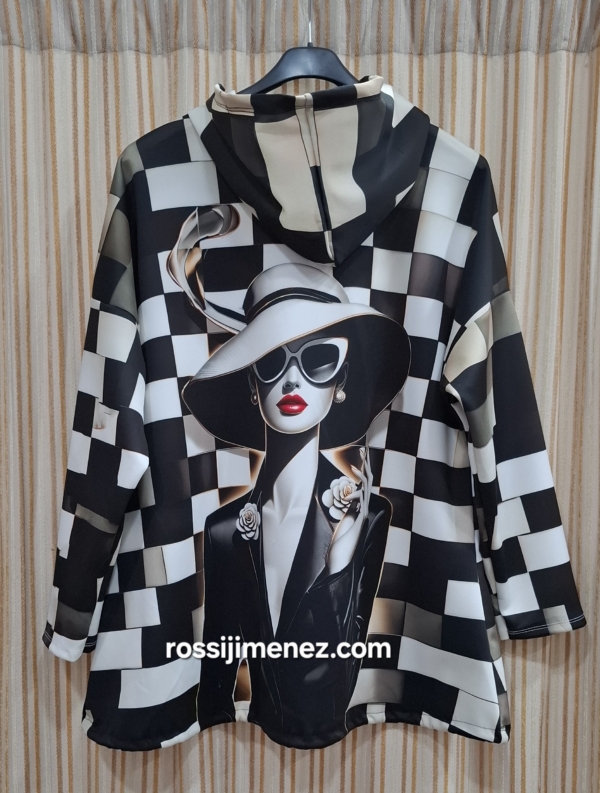 Sudadera Neopreno Chica Cuadros (Ancho 140 a 150 cm aprox.) - Imagen 2