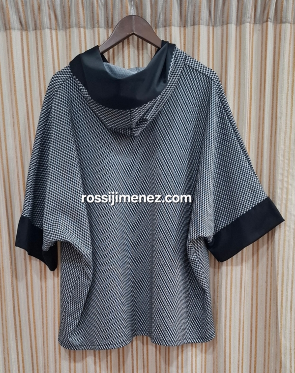Chaqueta Poncho Piqué ( Talla única  46 a 54/56 aprox) - Imagen 2