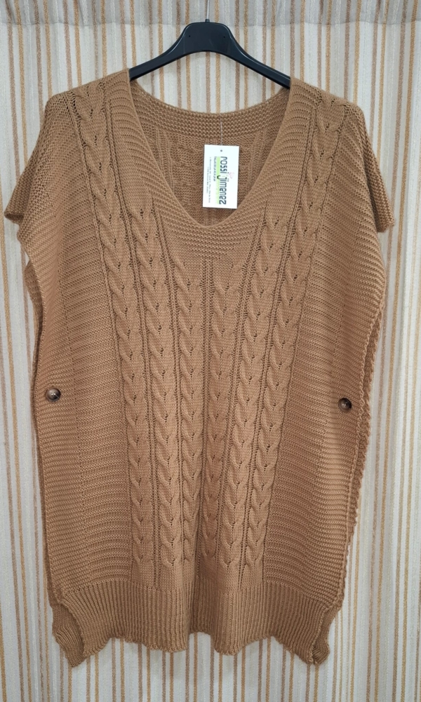 Chaleco Lana Curvy (Talla única 44 a  52 aprox.)