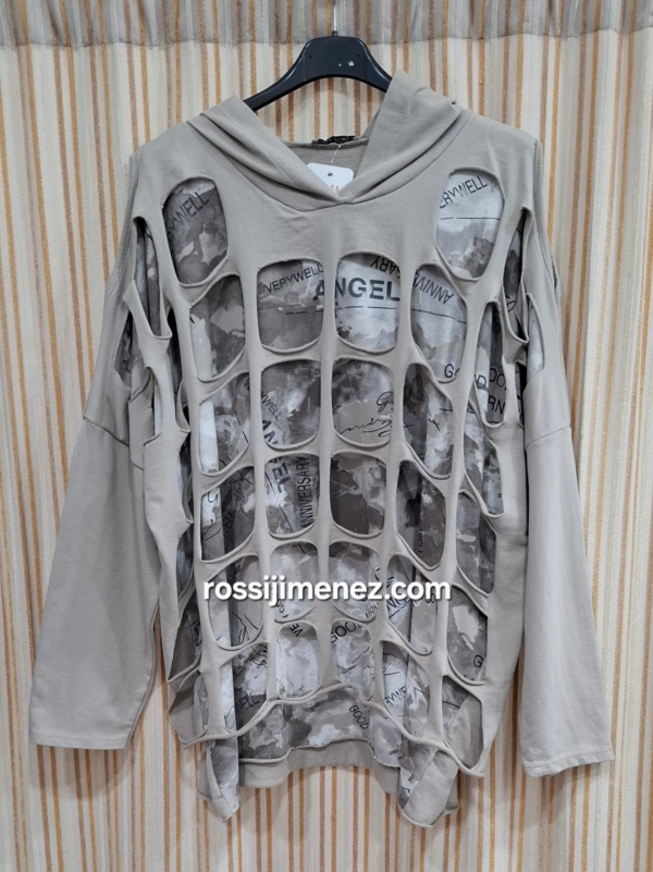 Sudadera Agujeros (Ancho 140/145 cm aprox) - Imagen 4