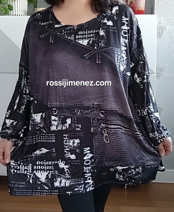 Camiseta Impresión Magazine (Talla única 46 a 54 aprox.)