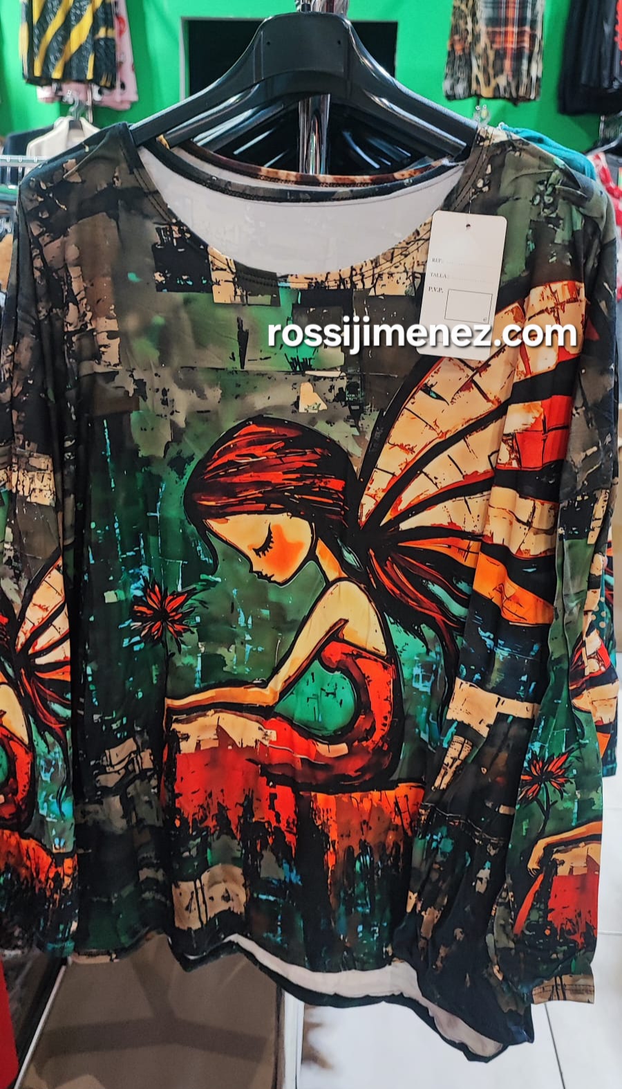 Camiseta Impresión Hada (Talla única 46 a 54 aprox.)