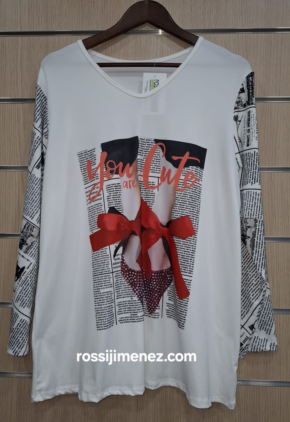 Camiseta Impresión Zapatos Rojos (Talla única 44 a 50 aprox.)