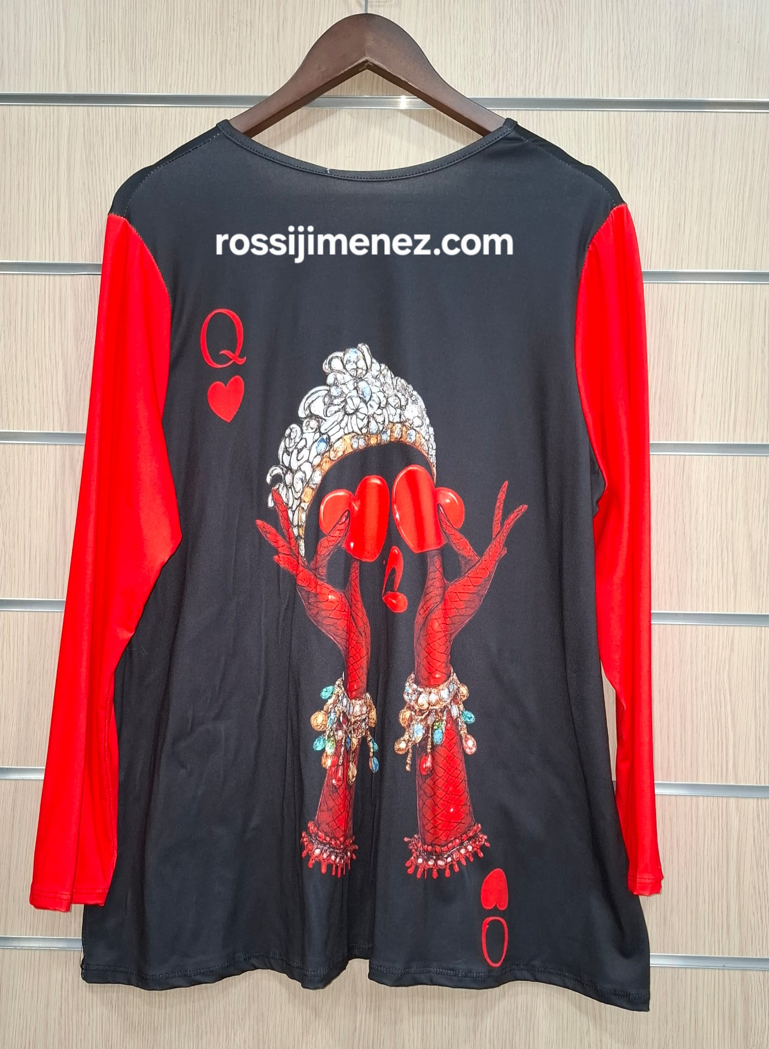 Camiseta Impresión Reina de Corazones (Talla única 44 a 50 aprox.) - Imagen 2