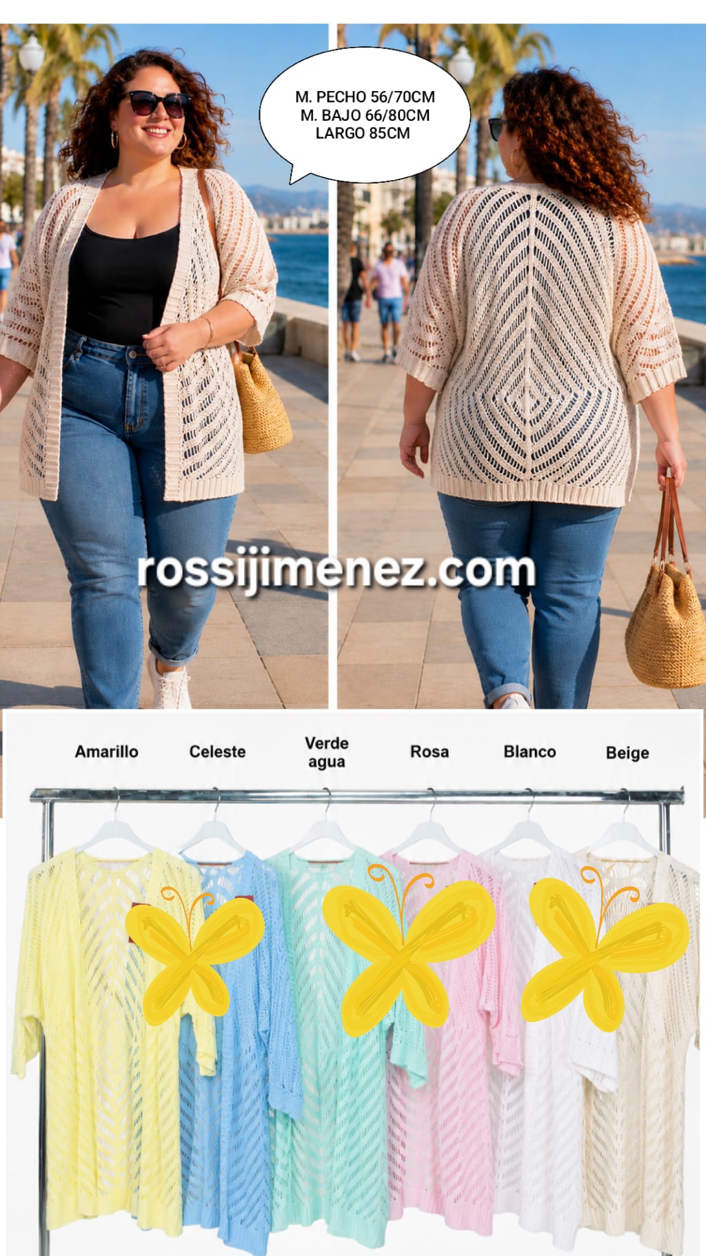 Chaqueta hilo calado (Talla única 42 a 54 aprox.)