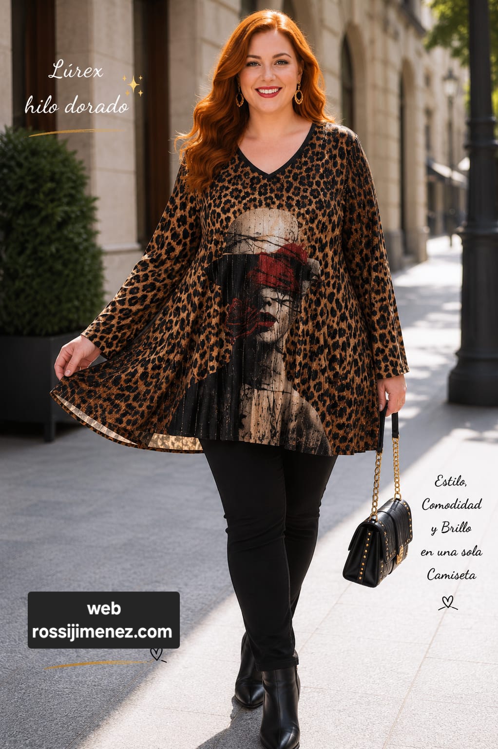 Camiseta Plisada Maxi Chica Sombrero Print ref 269699