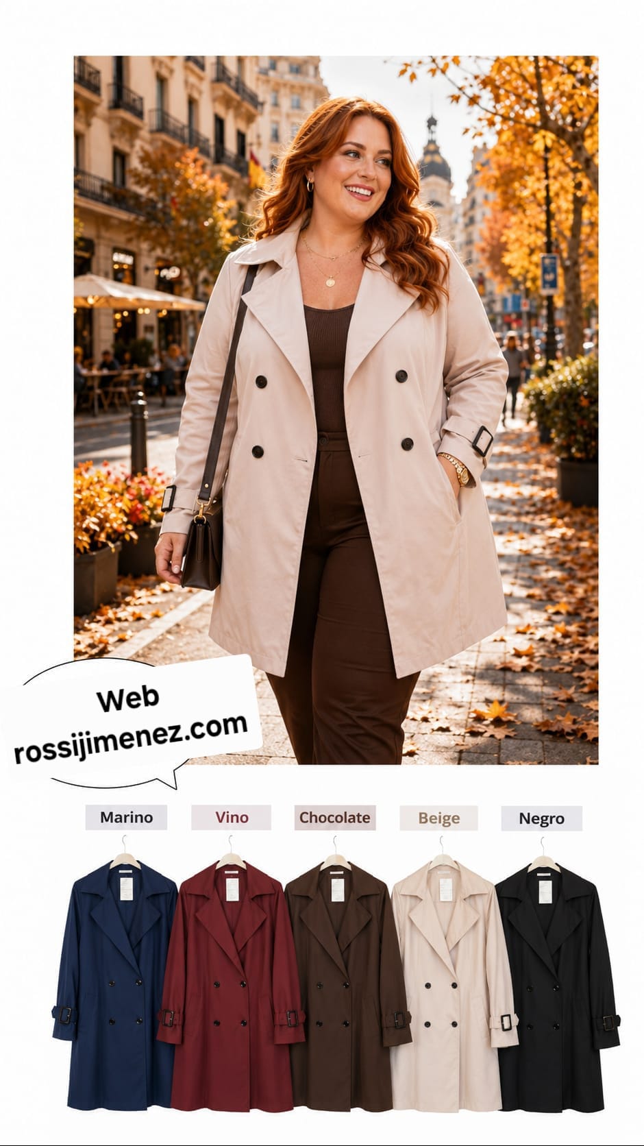 Gabardina Oversize (Talla única 54 a 60)