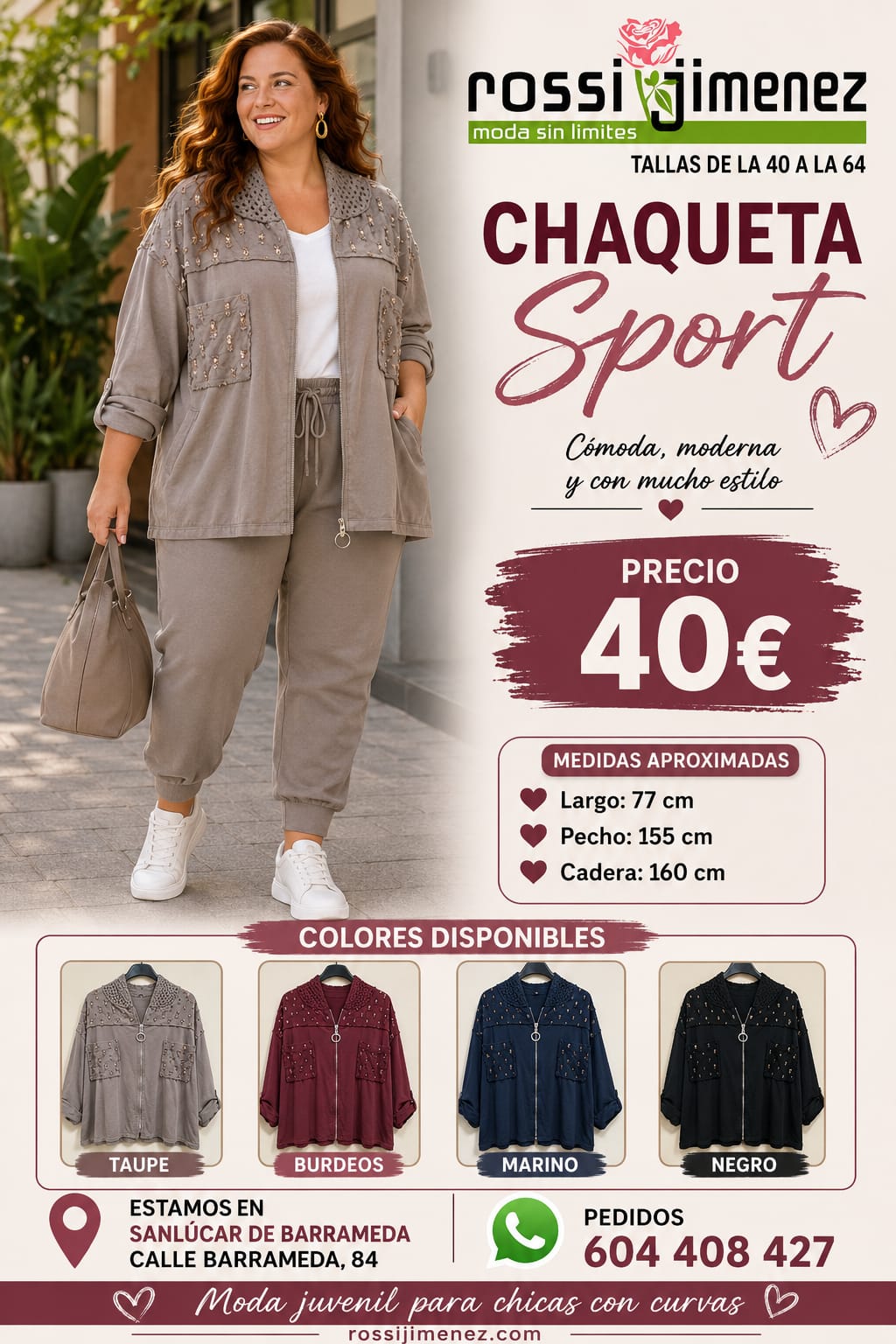 Chaqueta sudadera con Lentejuelas ref 261017