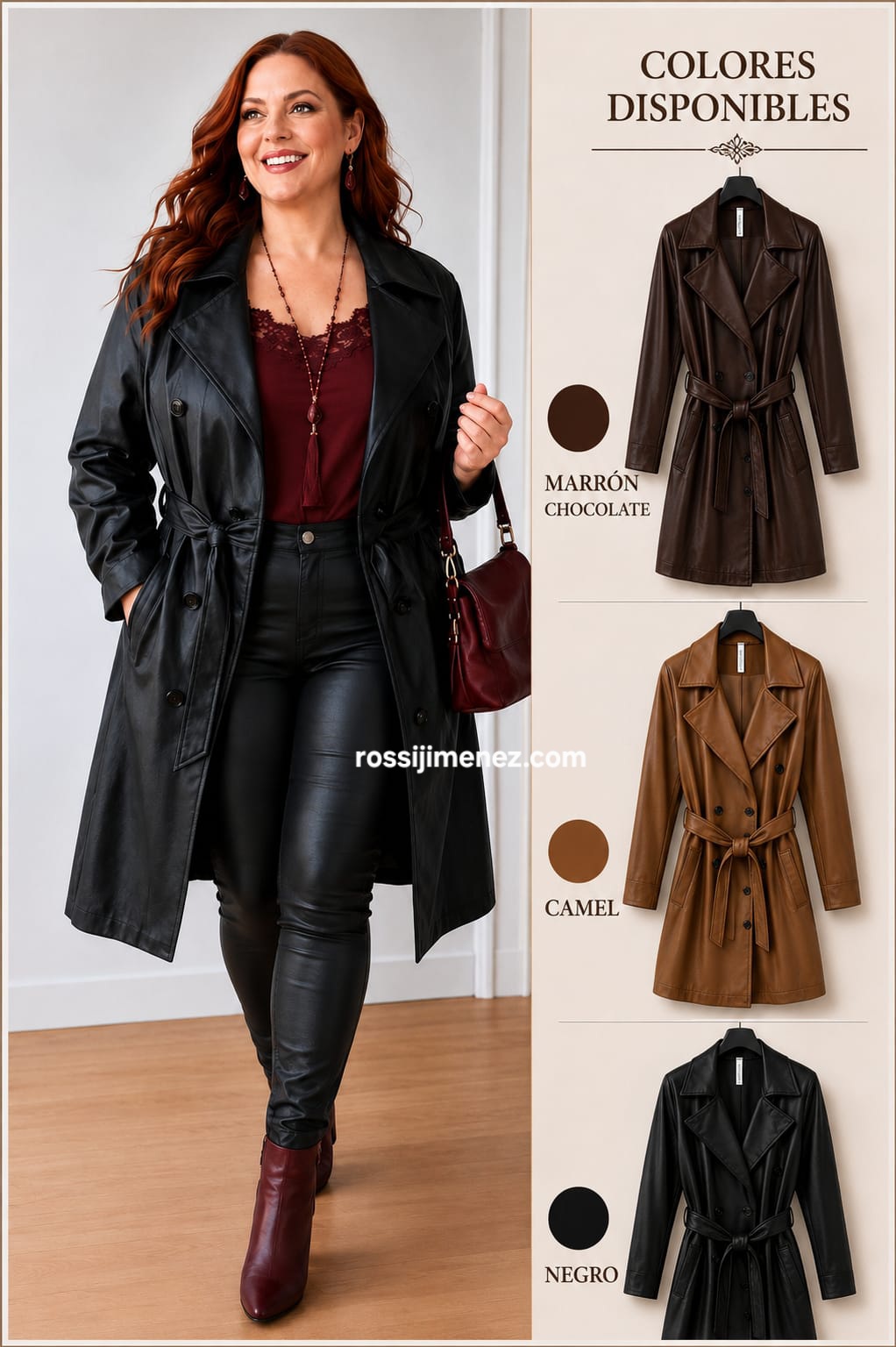 Abrigo/Chaqueta Polipiel (Talla única 48 a 56 aprox)