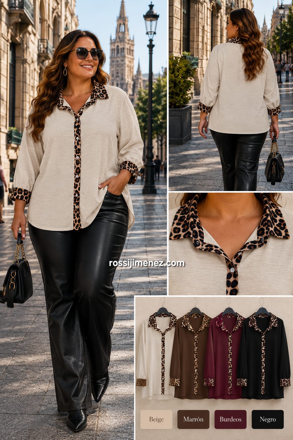Camisa Print Curvy (Talla única 50 a 54 aprox.)