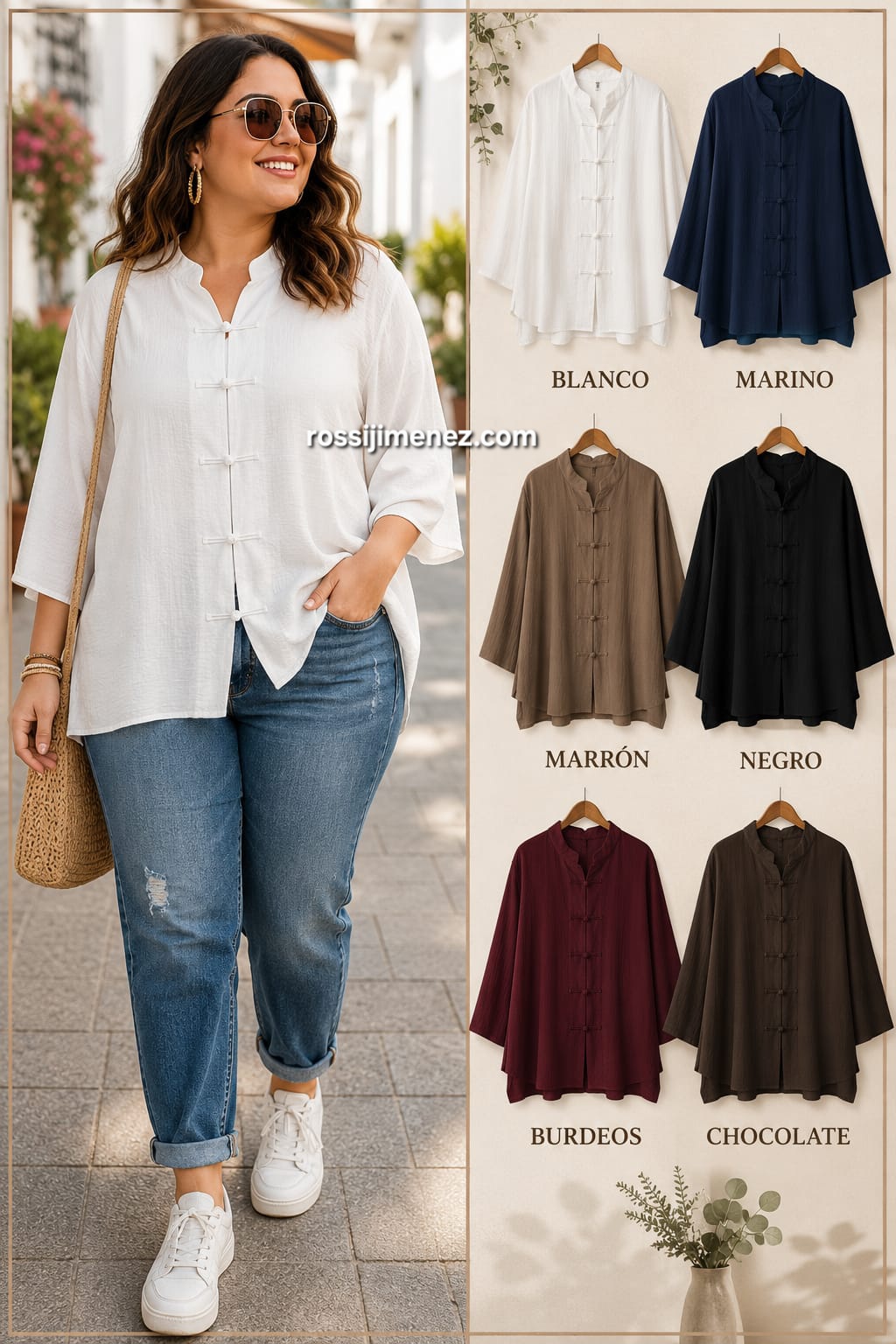 Blusa Oriental Curvy ( Talla única 50 a 56 aprox.)