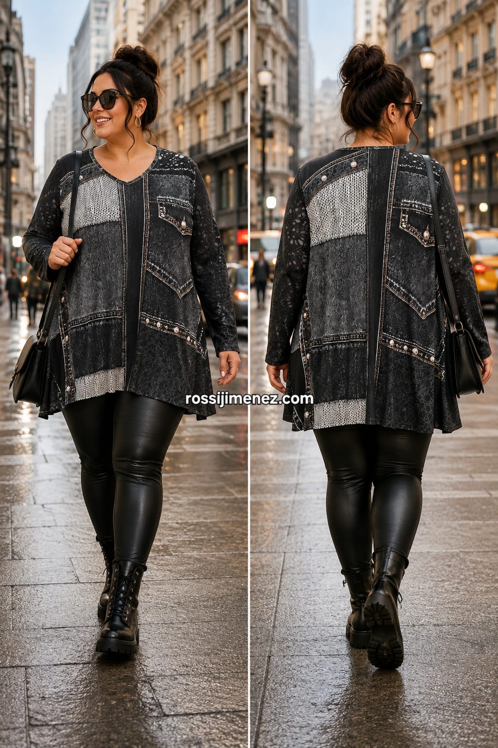 Camiseta Impresión Maxi Tejana Oscura (Talla única 54 a 60 aprox.)
