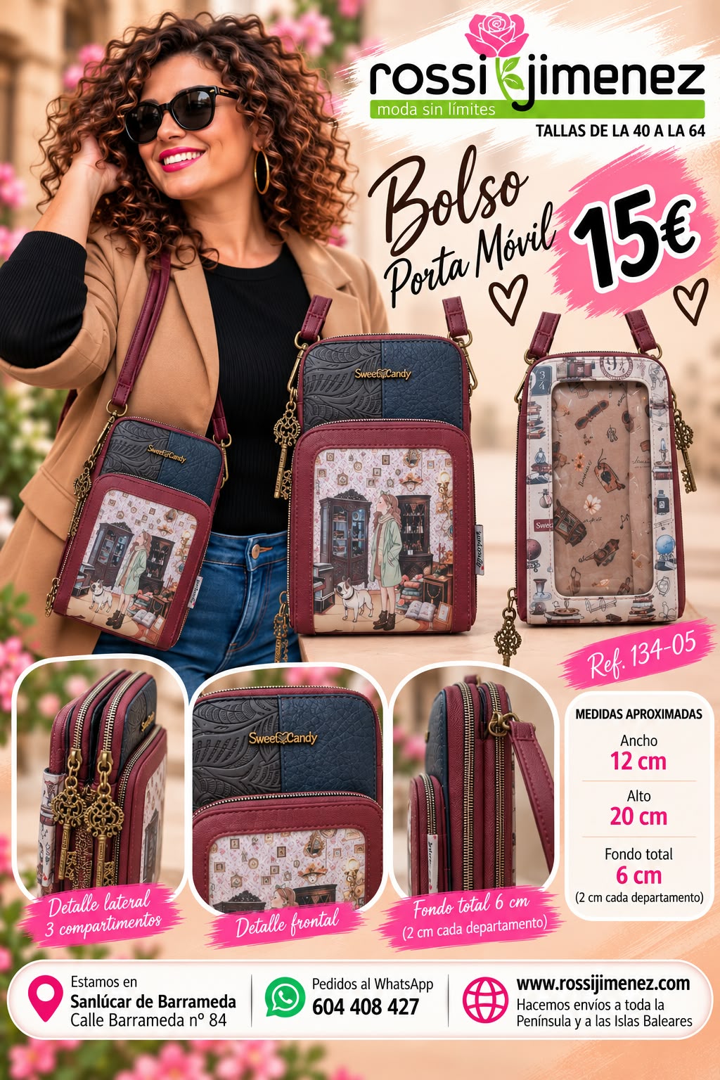 Bolso Porta móvil Salón Ref. 134-05